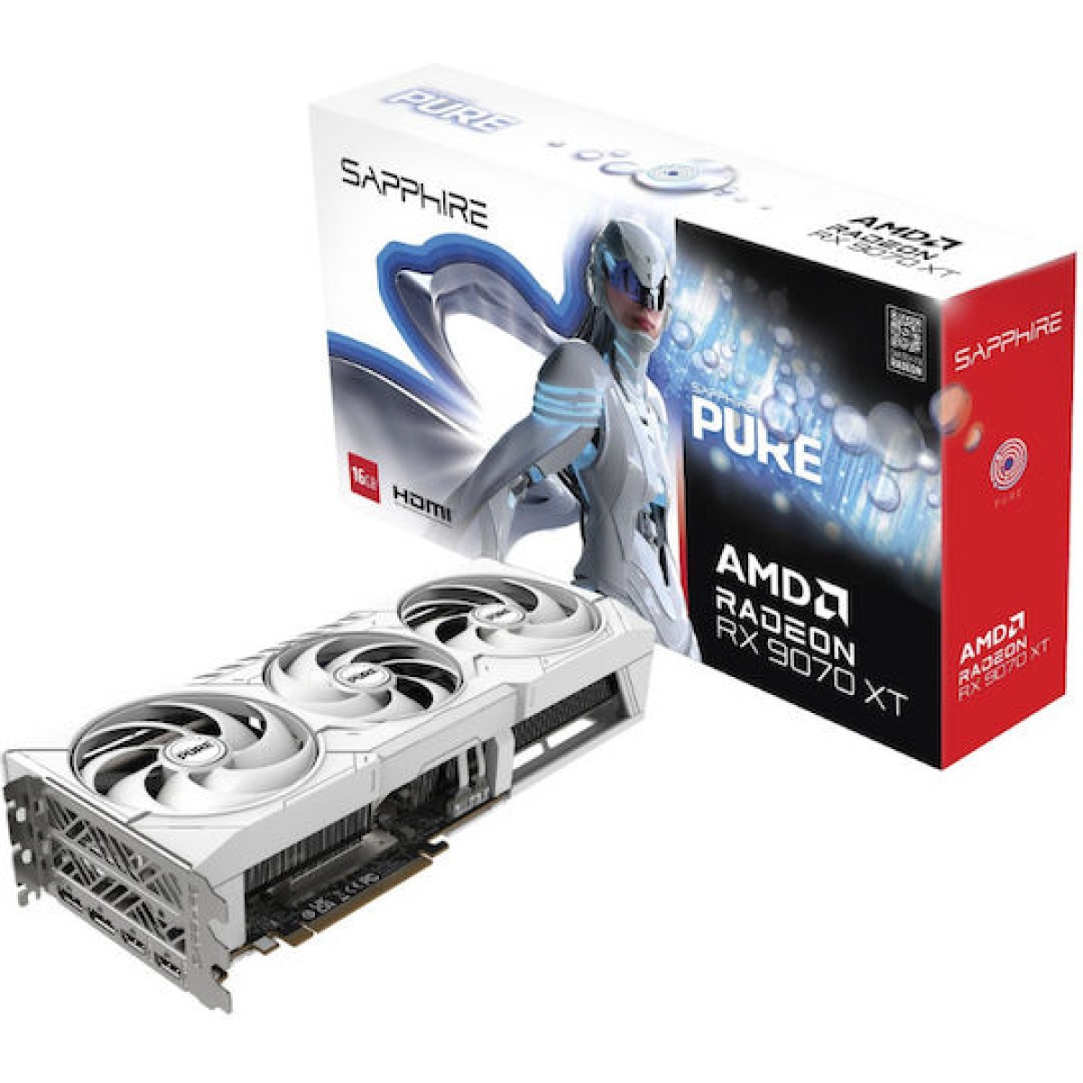 Sapphire Radeon RX 9070 XT 16GB GDDR6 Pure Κάρτα Γραφικών