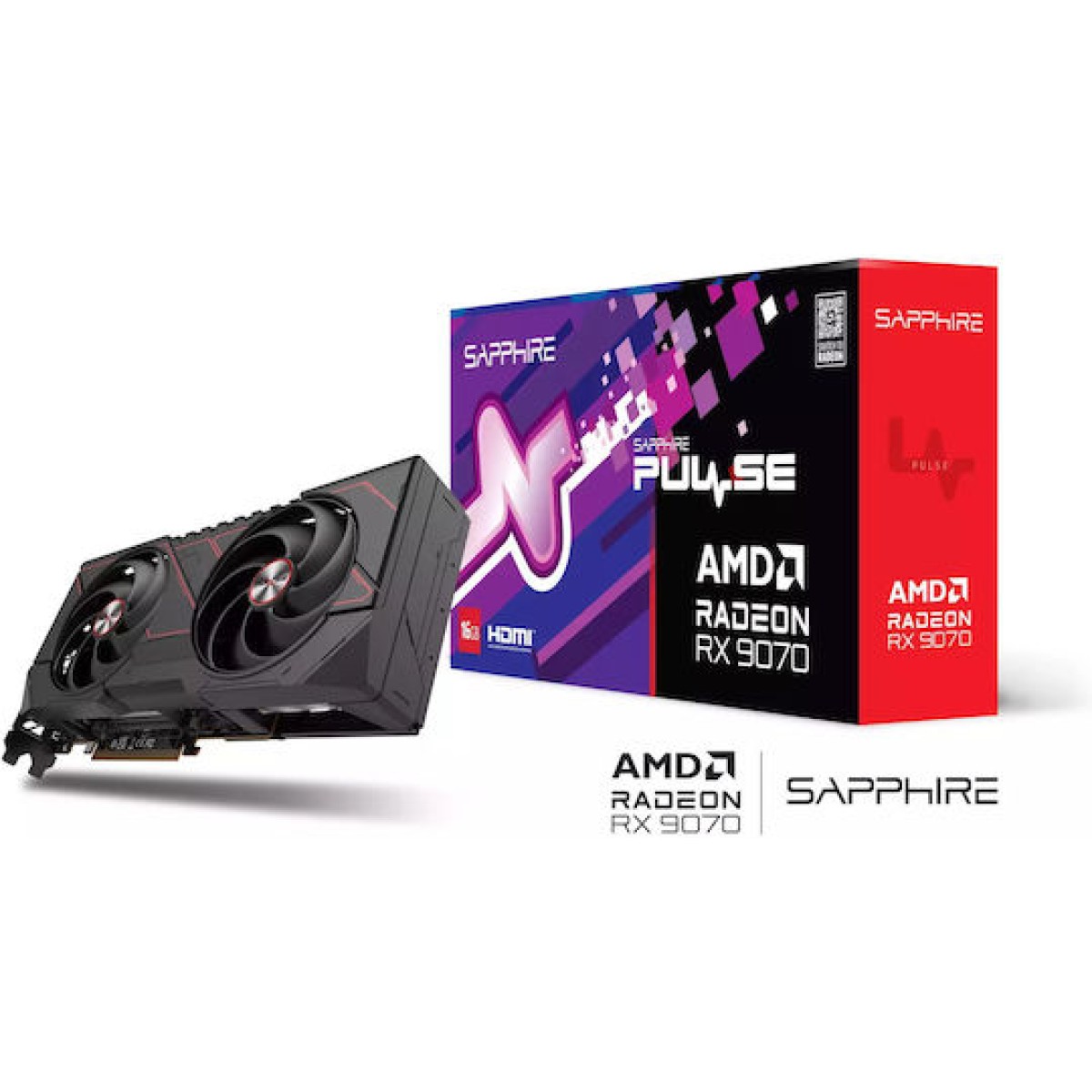 Sapphire Radeon RX 9070 16GB GDDR6 Pulse Κάρτα Γραφικών