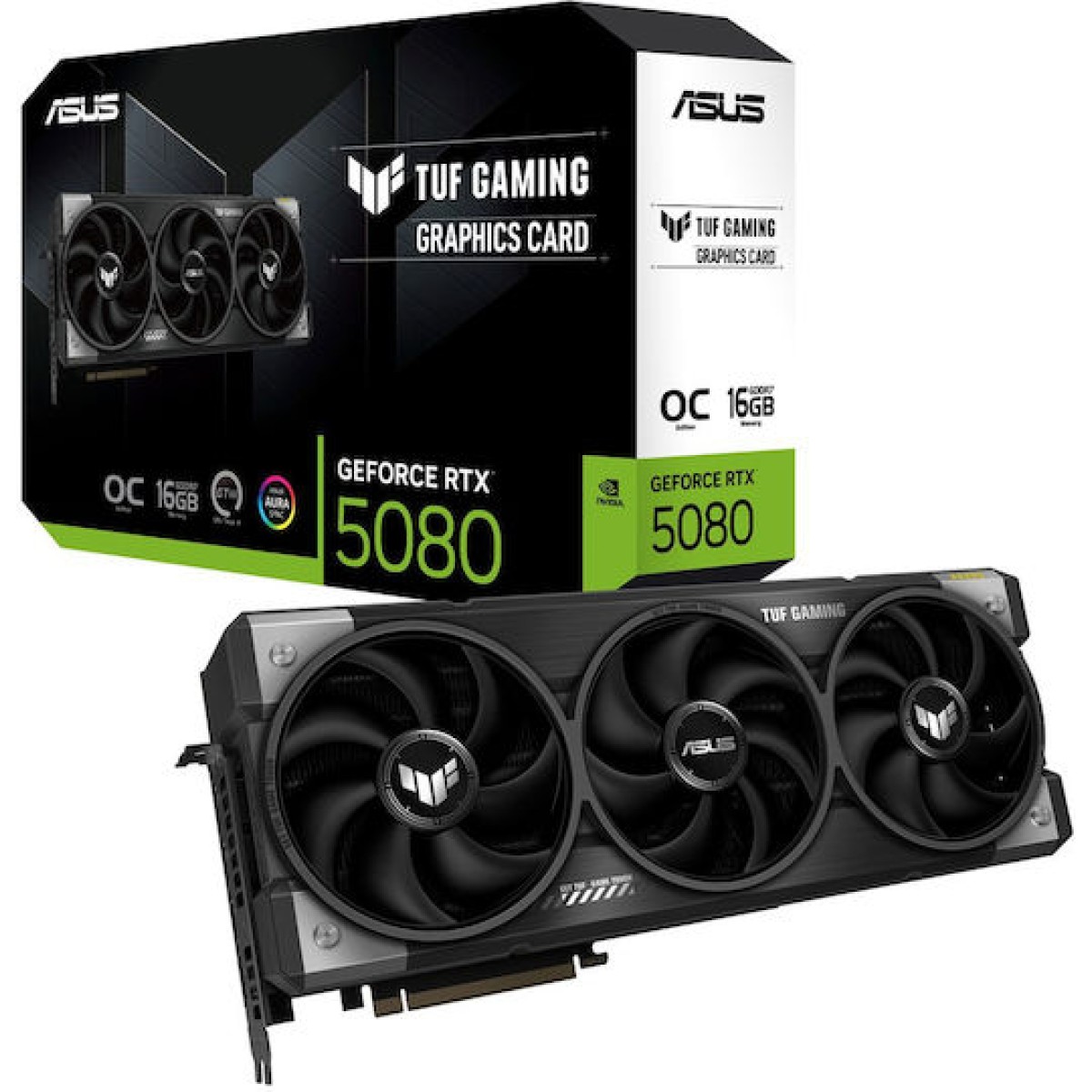 Asus GeForce RTX 5080 16GB GDDR7 TUF Gaming OC Edition Κάρτα Γραφικών