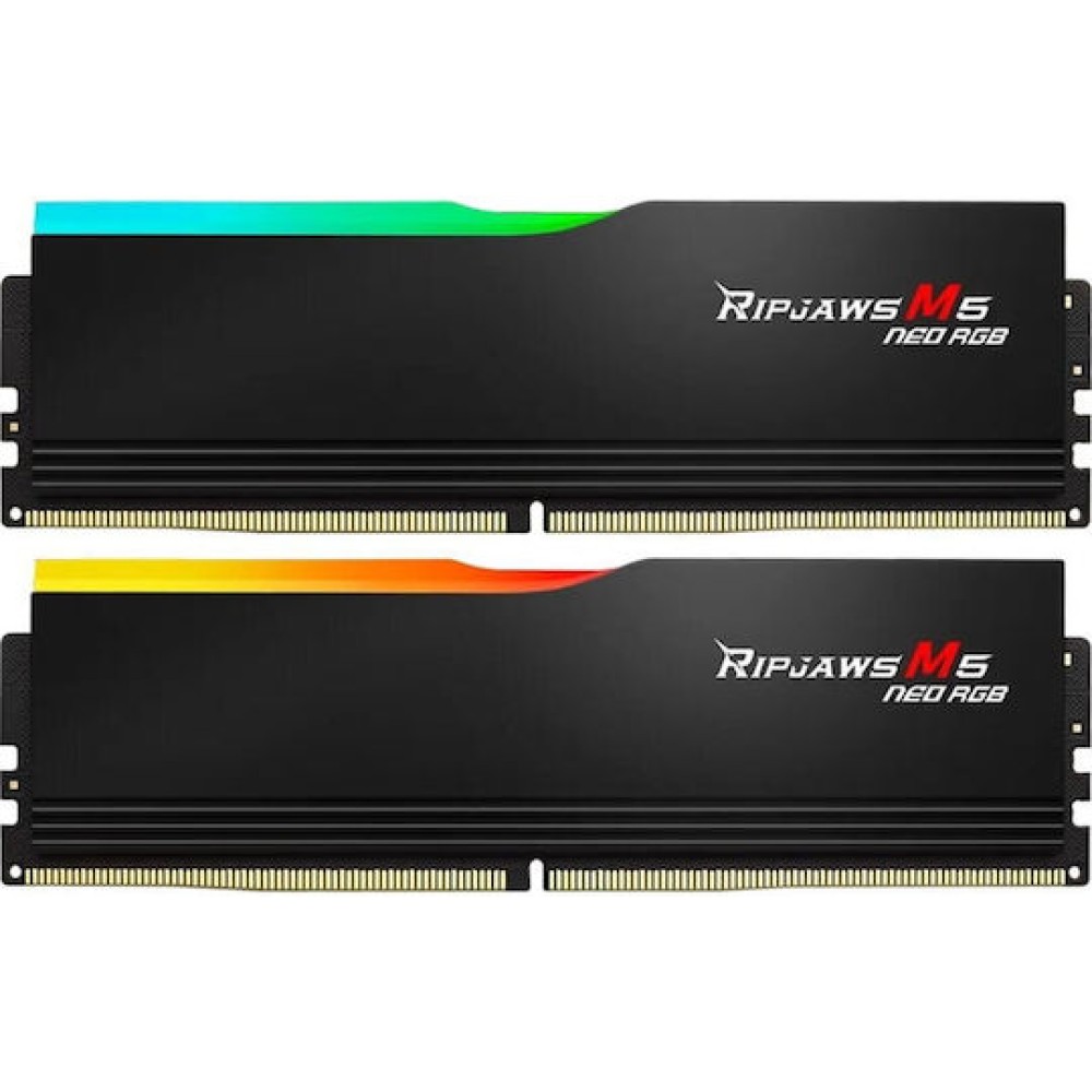 G.Skill Ripjaws M5 Neo RGB DDR5 64GB RAM με Modules και Ταχύτητα 6000 για Desktop