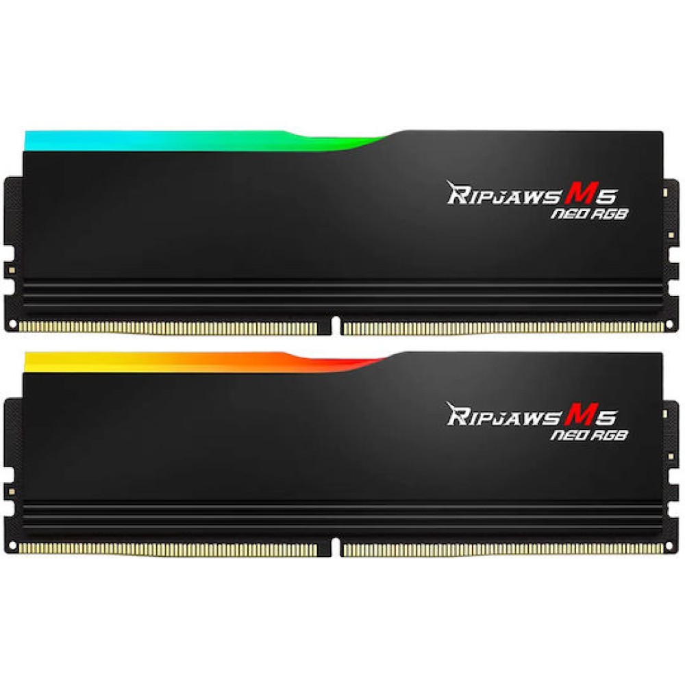 G.Skill Ripjaws M5 Neo RGB DDR5 64GB RAM με 2x32GB Modules και Ταχύτητα 6000 για Desktop