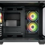 FSP/Fortron S380 Gaming Midi Tower Κουτί Υπολογιστή με Πλαϊνό Παράθυρο και RGB Φωτισμό Μαύρο