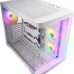 FSP/Fortron M580 Gaming Midi Tower Κουτί Υπολογιστή με Πλαϊνό Παράθυρο και RGB Φωτισμό Λευκό