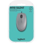Logitech M110 Silent Ενσύρματο Ποντίκι Γκρι