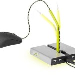 Xtrfy B1 Mouse Bungee with 4-port USB Hub Κίτρινο για PC