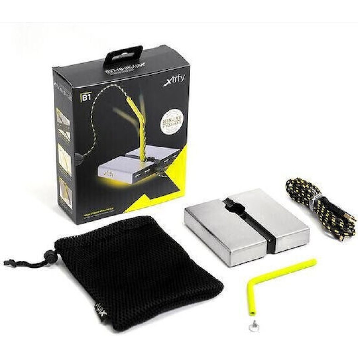 Xtrfy B1 Mouse Bungee with 4-port USB Hub Κίτρινο για PC