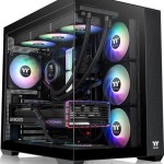 Thermaltake View 380 XL TG ARGB Gaming Midi Tower Κουτί Υπολογιστή με Πλαϊνό Παράθυρο Μαύρο
