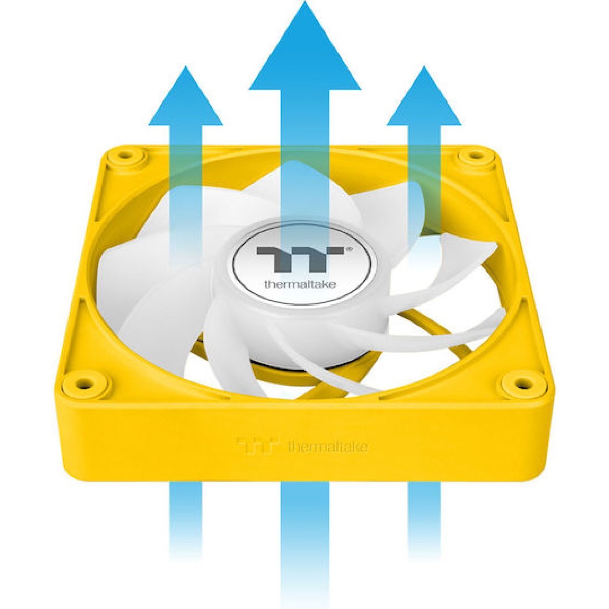 Thermaltake CT120 EX Reverse Case Fan με ARGB Φωτισμό και Σύνδεση 3-Pin / 4-Pin PWM 3τμχ Bumblebee