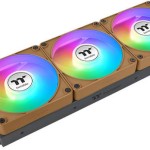 Thermaltake CT140 EX Reverse Case Fan με ARGB Φωτισμό και Σύνδεση 3-Pin / 4-Pin PWM 3τμχ Gravel Sand
