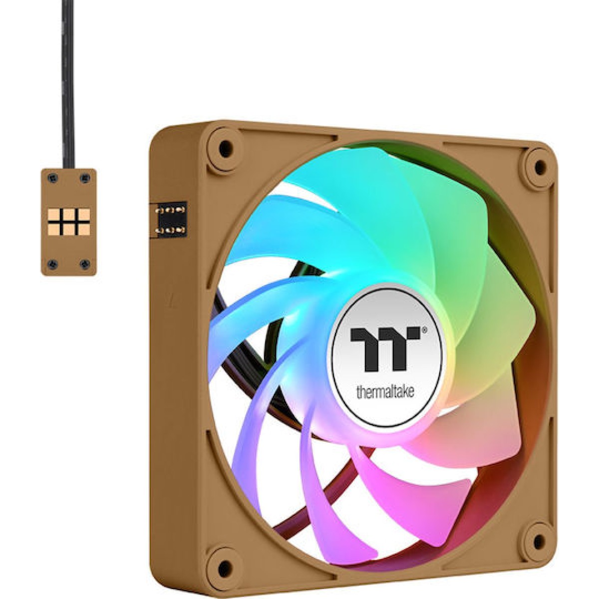 Thermaltake CT140 EX Reverse Case Fan με ARGB Φωτισμό και Σύνδεση 3-Pin / 4-Pin PWM 3τμχ Gravel Sand