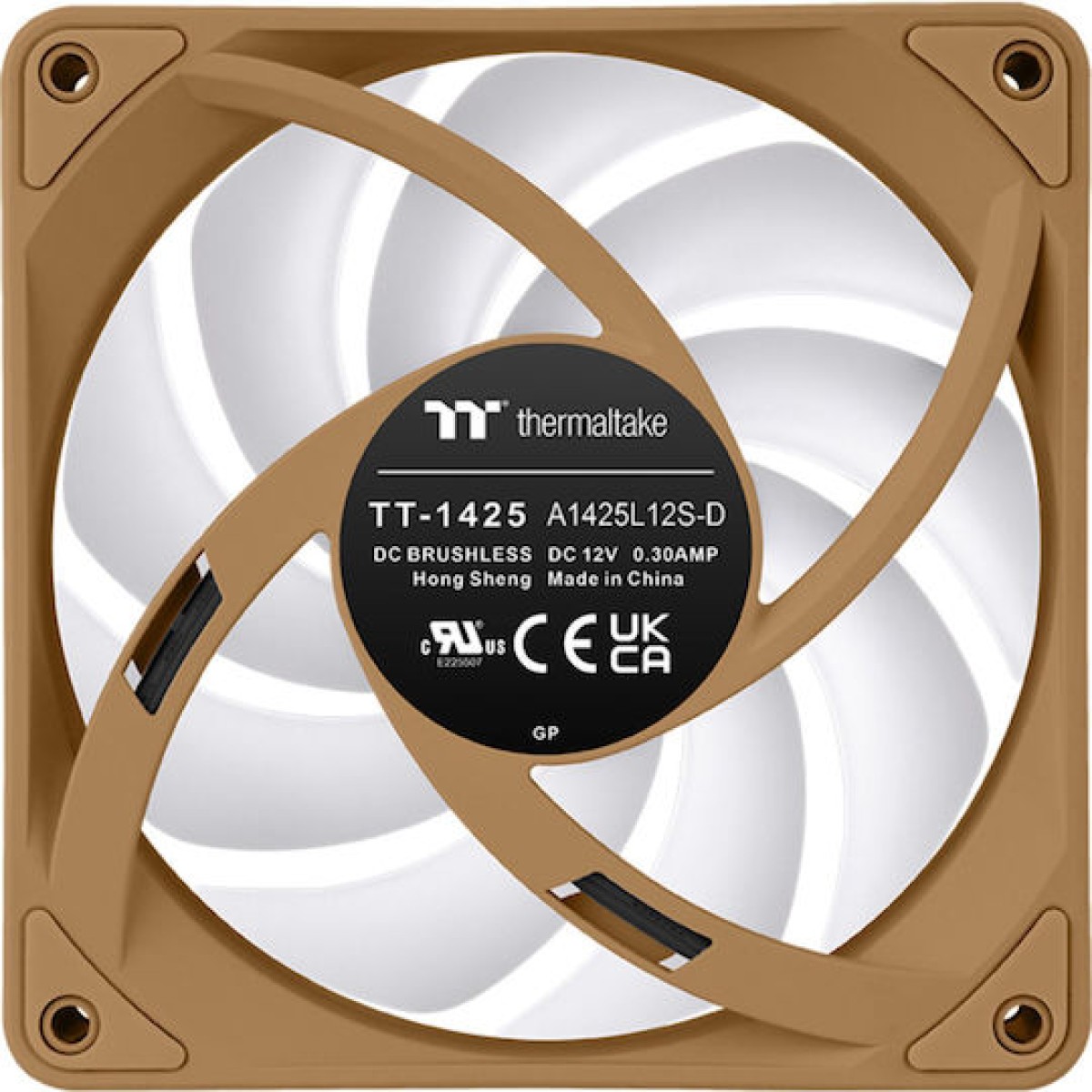 Thermaltake CT140 EX Reverse Case Fan με ARGB Φωτισμό και Σύνδεση 3-Pin / 4-Pin PWM 3τμχ Gravel Sand