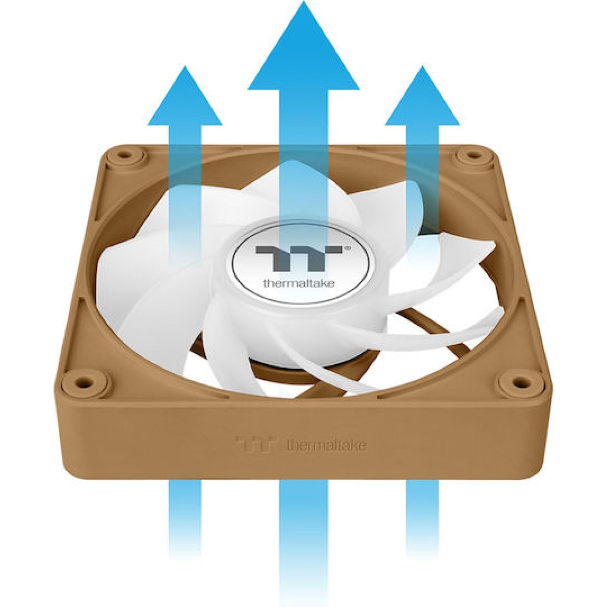 Thermaltake CT140 EX Reverse Case Fan με ARGB Φωτισμό και Σύνδεση 3-Pin / 4-Pin PWM 3τμχ Gravel Sand