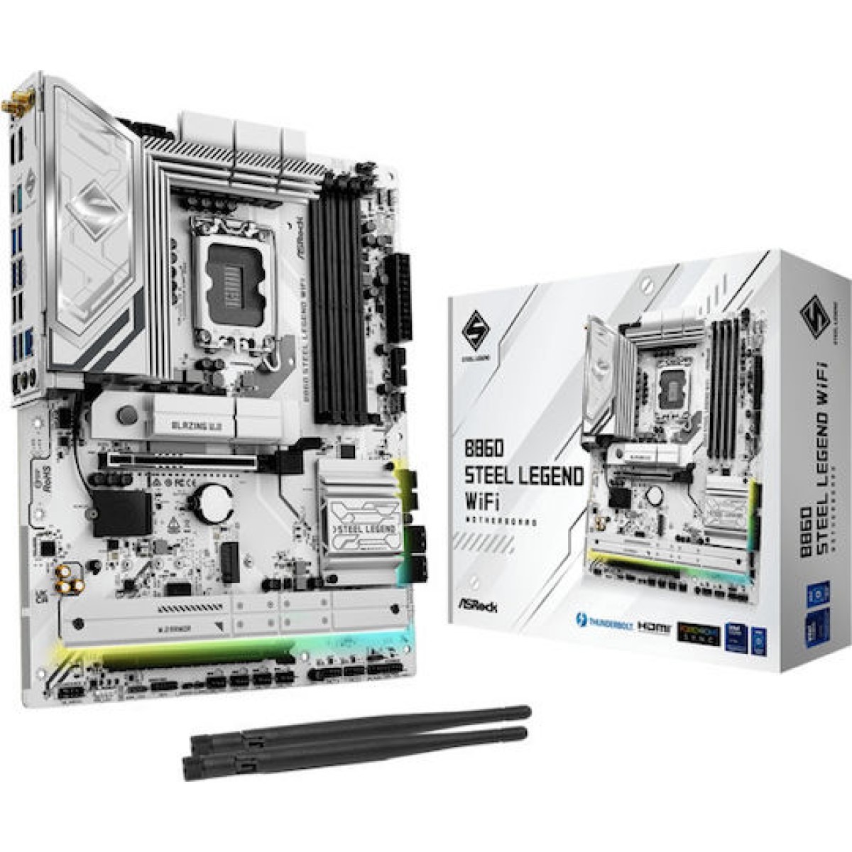 ASRock B860 Steel Legend WIFI Motherboard ATX με Intel 1851 Socket