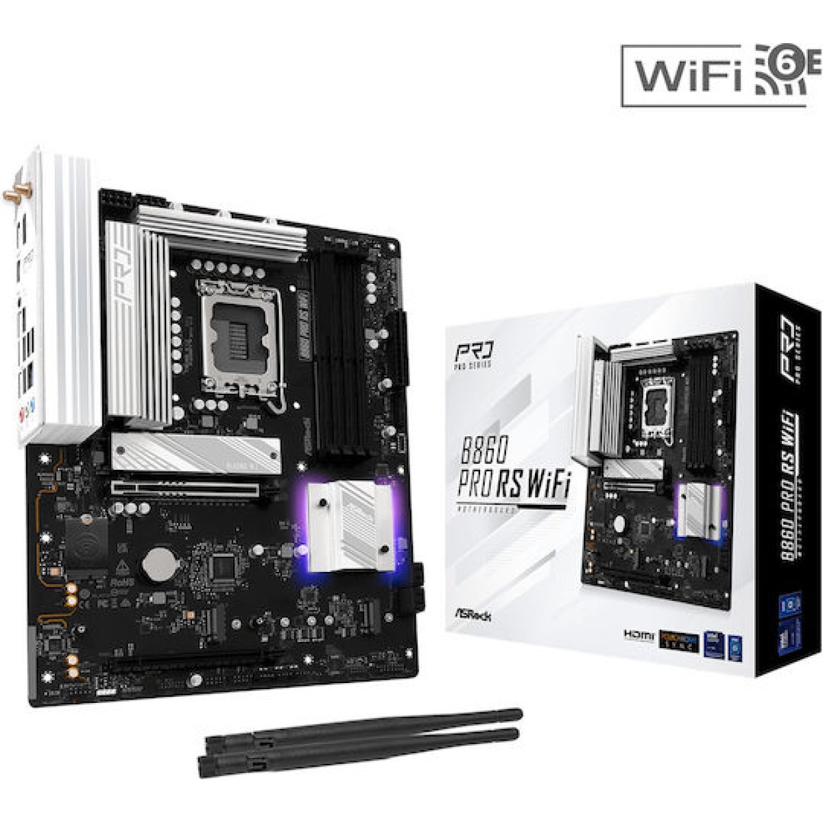 ASRock B860 Pro RS WiFi Motherboard ATX με Intel 1851 Socket 90-MXBRK-A0UAYZ