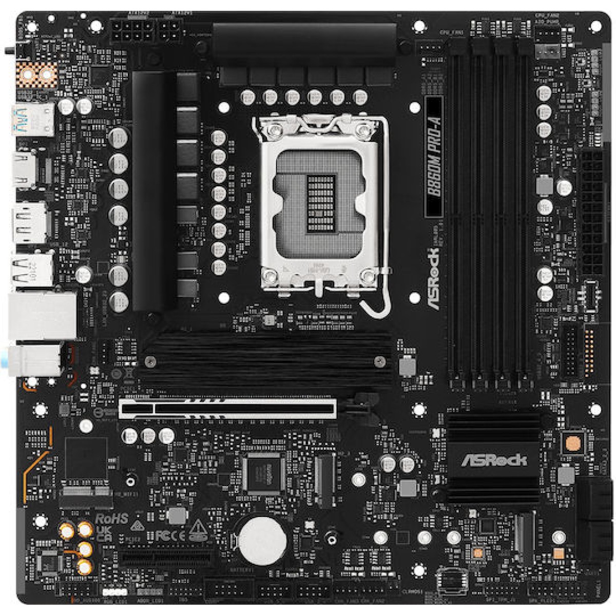 ASRock B860M Pro-A Motherboard Micro ATX με Intel 1851 Socket 90-MXBRR0-A0UAYZ