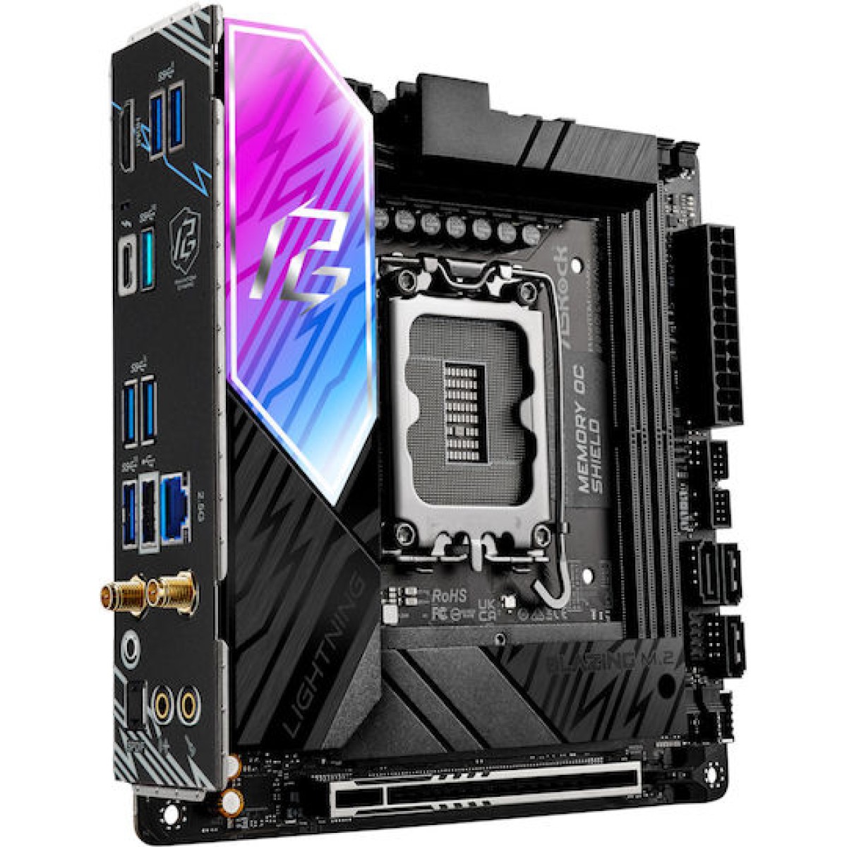 ASRock B860I Lightning WiFi Motherboard Mini ITX με Intel 1851 Socket 90-MXBRZ0-A0UAYZ