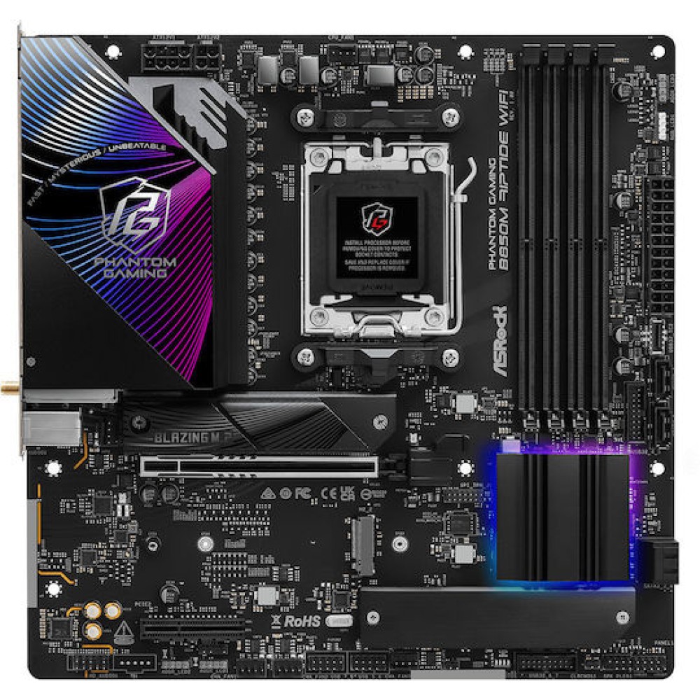 ASRock B850M Riptide WiFi Motherboard Micro ATX με AMD AM5 Socket
