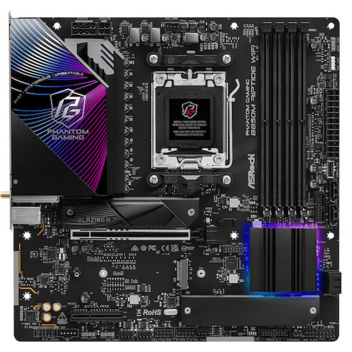 ASRock B850M Riptide WiFi Motherboard Micro ATX με AMD AM5 Socket