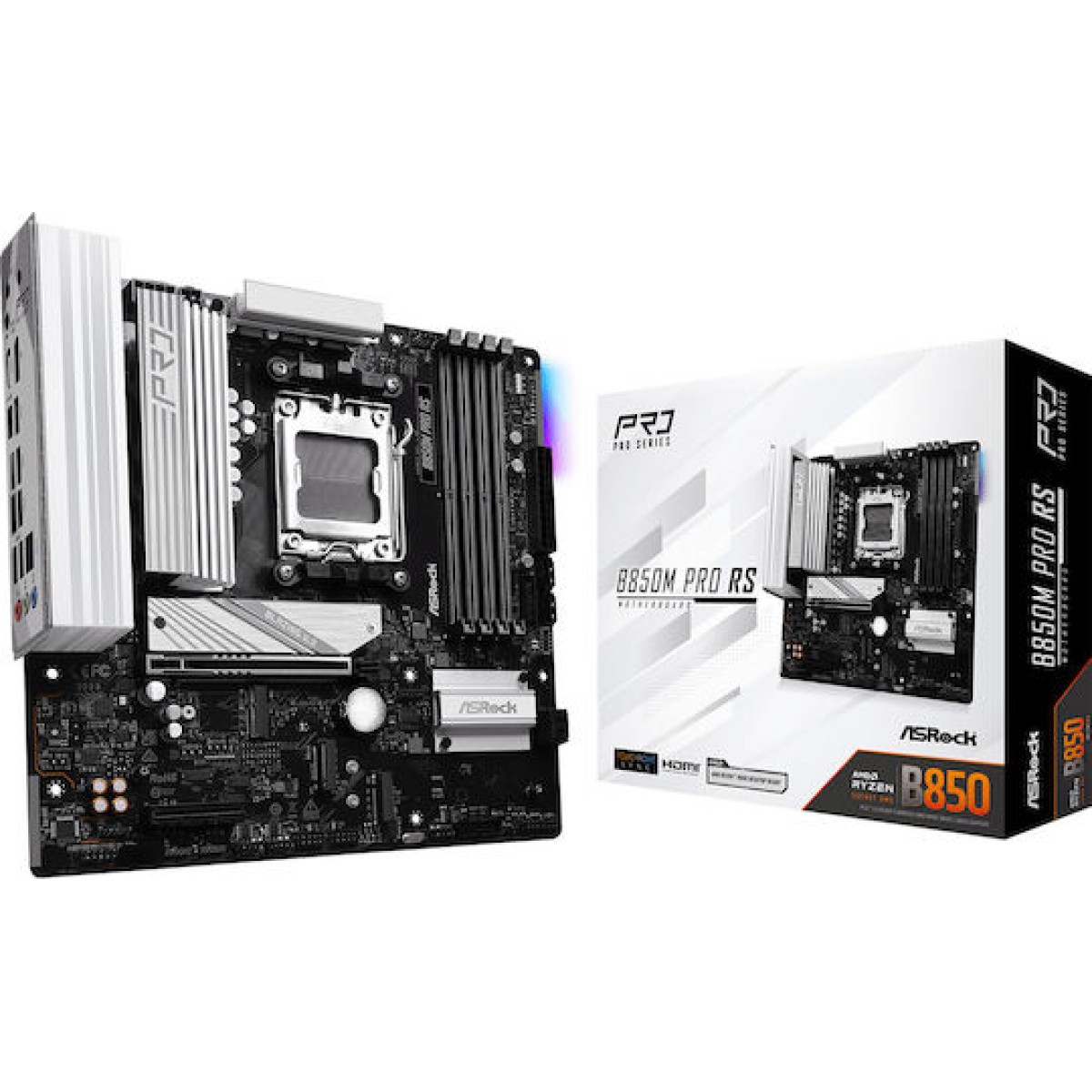 ASRock B850M Pro RS Motherboard Micro ATX με AMD AM5 Socket 90-MXBR6-A0UAYZ