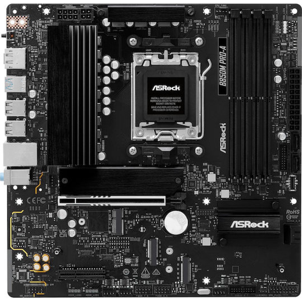 ASRock B850M Pro-A Motherboard Micro ATX με AMD AM5 Socket 90-MXBR80-A0UAYZ