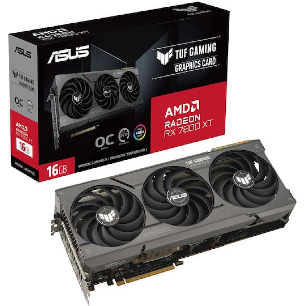 Asus Radeon RX 7800 XT 16GB GDDR6 TUF Gaming OC Κάρτα Γραφικών