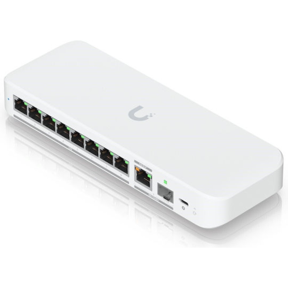 Ubiquiti Flex 2.5G Managed L2 PoE+ Switch με 8 Θύρες Ethernet