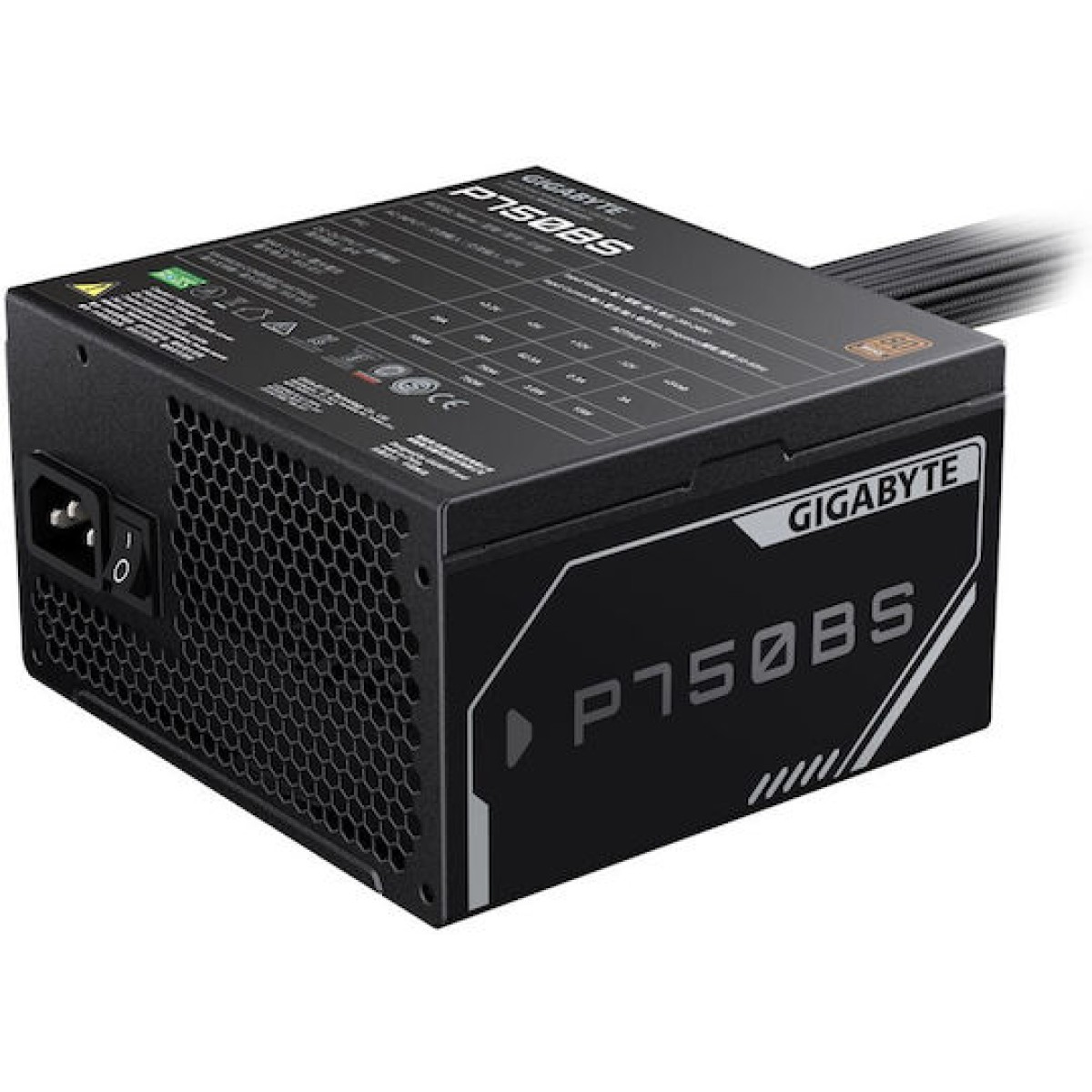 Gigabyte GP-P650G 750W Μαύρο Τροφοδοτικό Υπολογιστή Full Wired 80 Plus Bronze