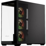 Krux Exo Gaming Midi Tower Κουτί Υπολογιστή με Πλαϊνό Παράθυρο και ARGB Φωτισμό Μαύρο