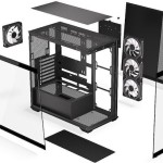 Krux Exo Gaming Midi Tower Κουτί Υπολογιστή με Πλαϊνό Παράθυρο και ARGB Φωτισμό Μαύρο