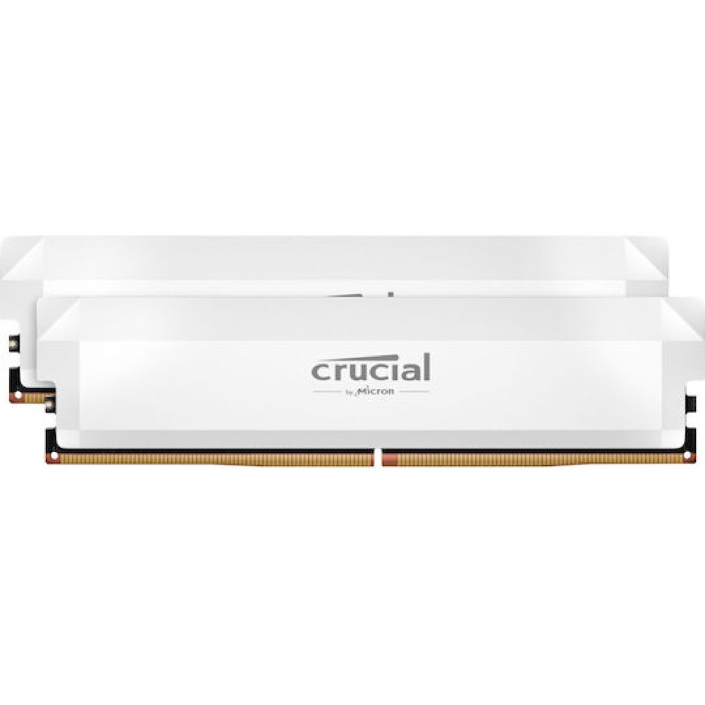 Crucial Pro OC DDR5 64GB RAM με 2x32GB Modules και Ταχύτητα 6400 για Desktop
