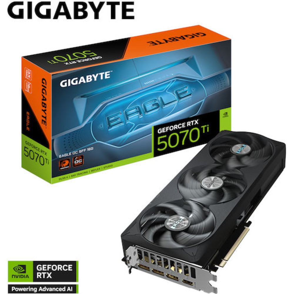 Gigabyte GeForce RTX 5070 Ti 16GB GDDR7 Eagle OC SFF Κάρτα Γραφικών