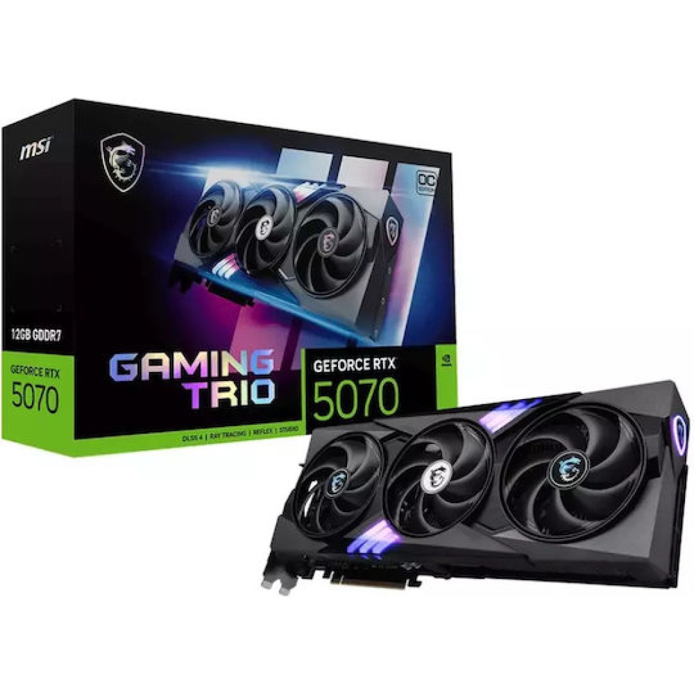 MSI GeForce RTX 5070 12GB GDDR7 Gaming Trio OC Κάρτα Γραφικών