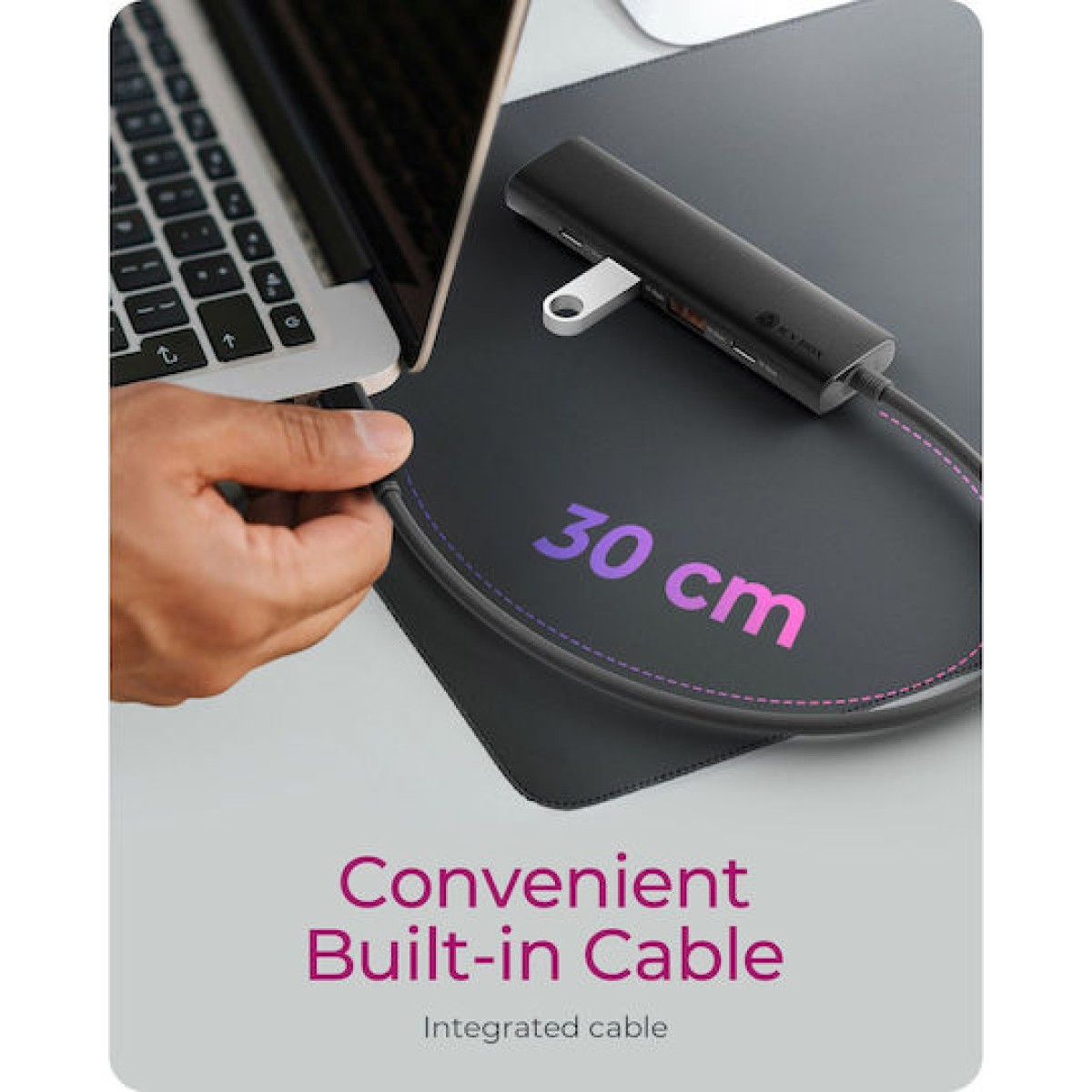 Icy Box USB 3.2 Hub 4 Θυρών με σύνδεση USB-A