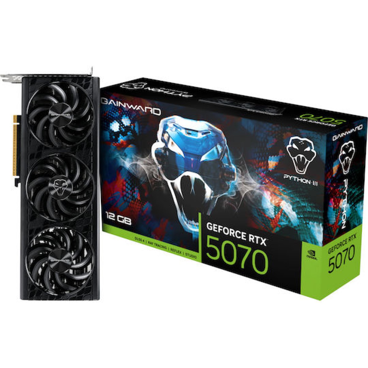 Gainward GeForce RTX 5070 12GB GDDR7 Python III Κάρτα Γραφικών