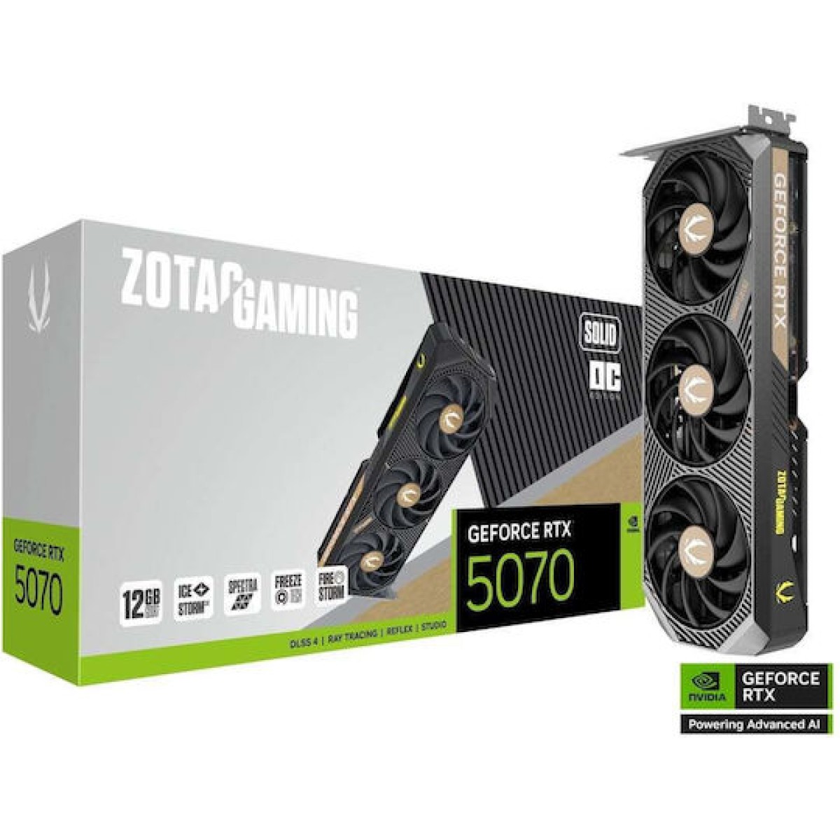 Zotac GeForce RTX 5070 12GB GDDR7 Solid OC Κάρτα Γραφικών