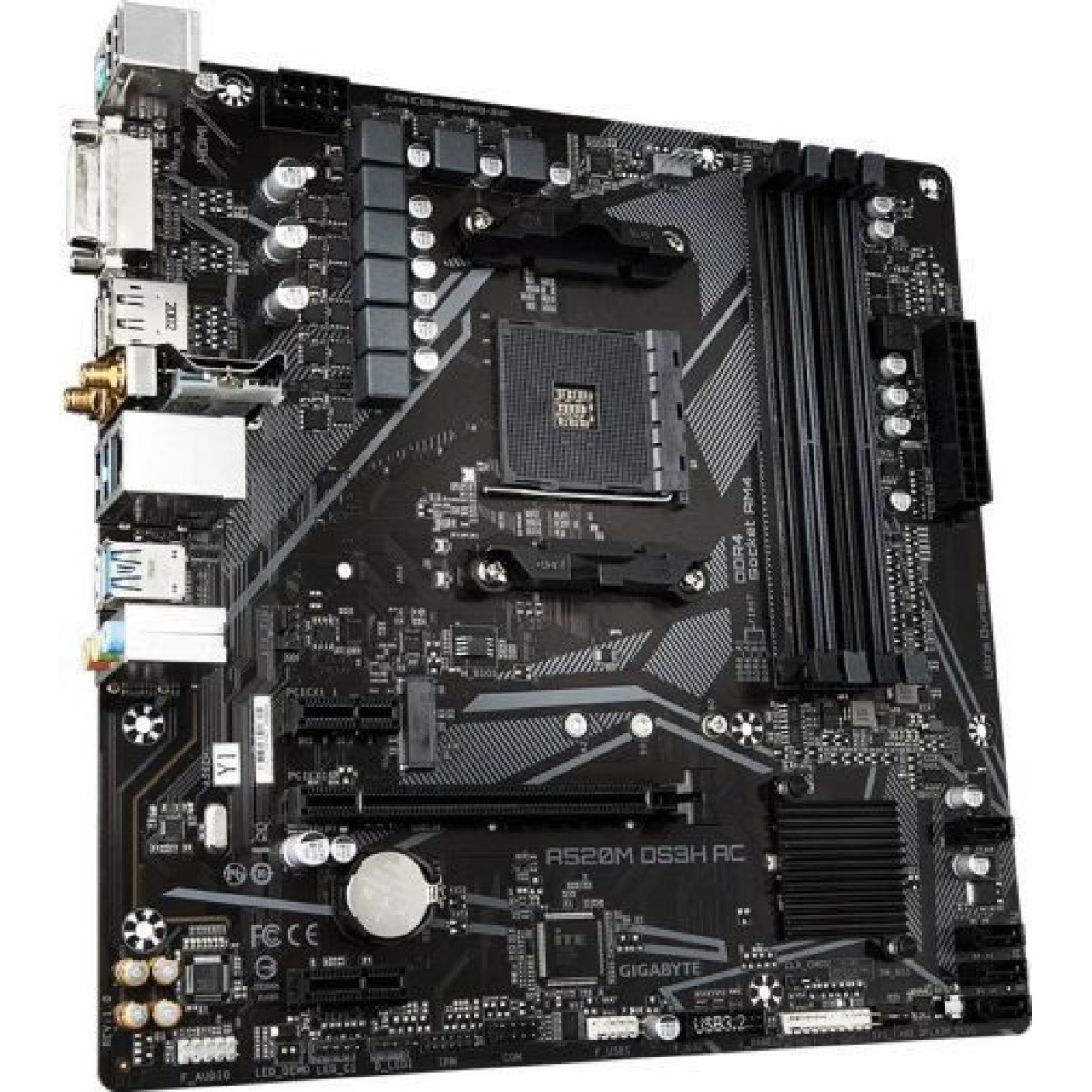 Gigabyte A520M DS3H AC rev. 1.x Wi-Fi Motherboard Micro ATX με AMD AM4 Socket