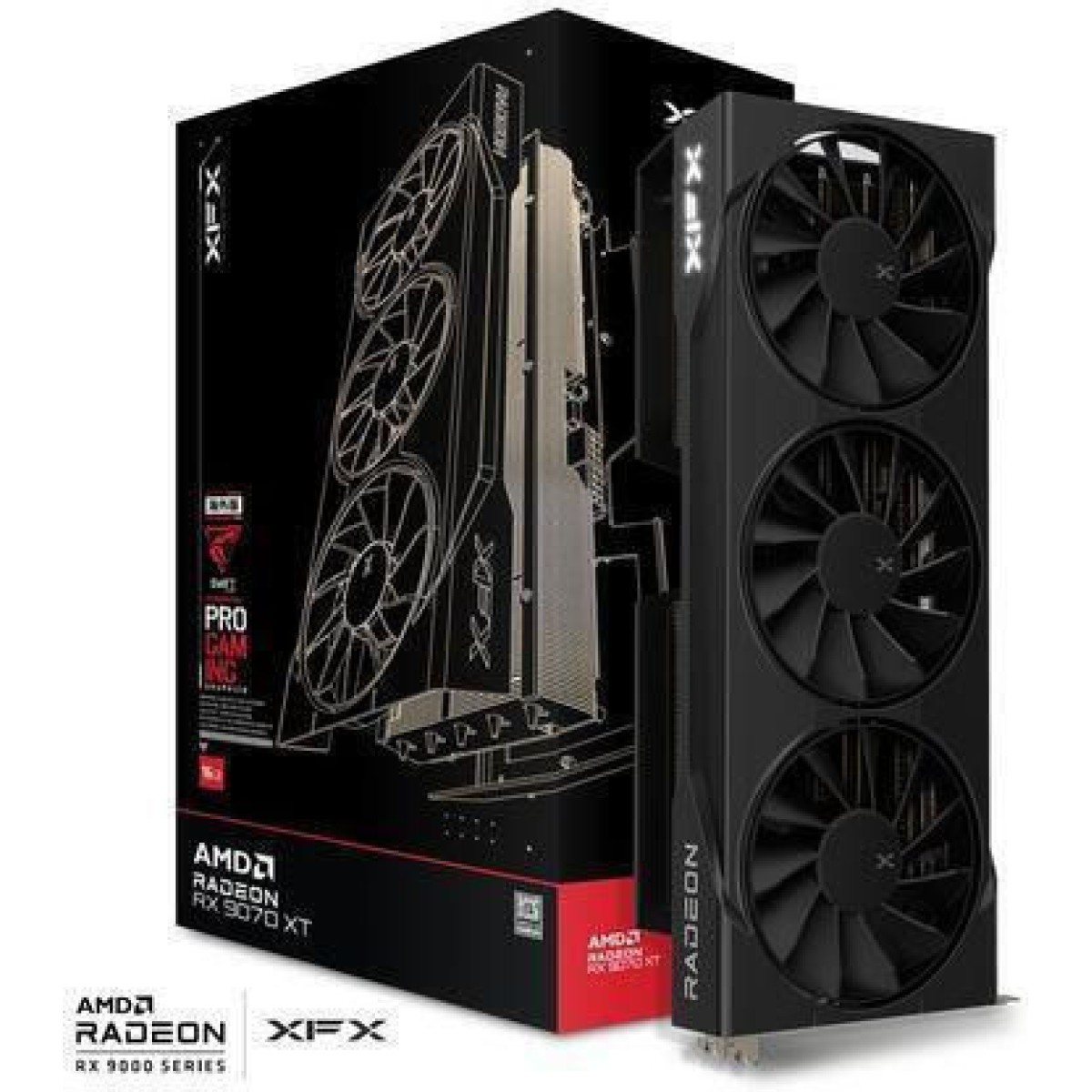 XFX Radeon RX 9070 XT 16GB GDDR6 Swift Gaming Triple Fan Κάρτα Γραφικών