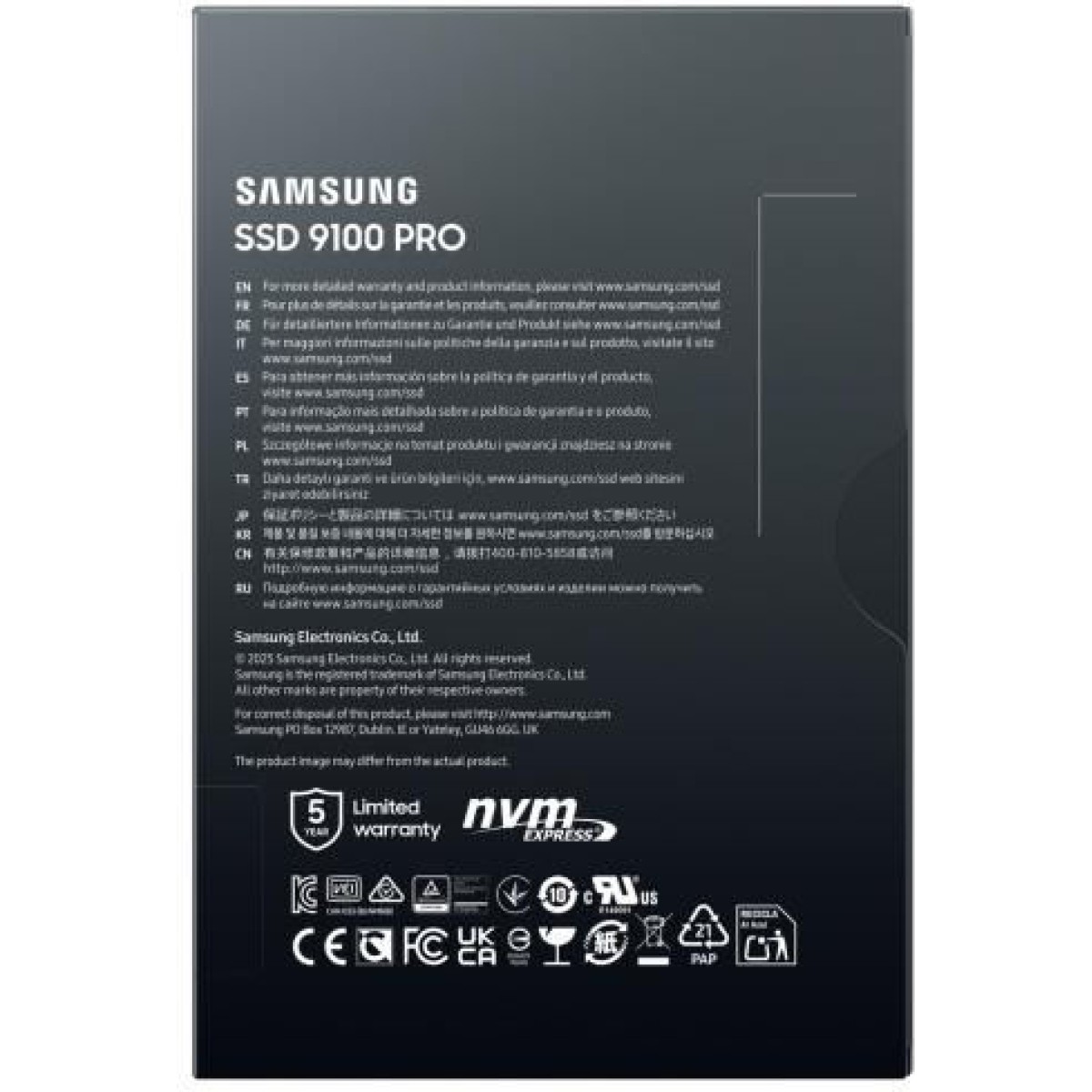 Samsung 9100 Pro SSD 2TB M.2 NVMe PCI Express 5.0
