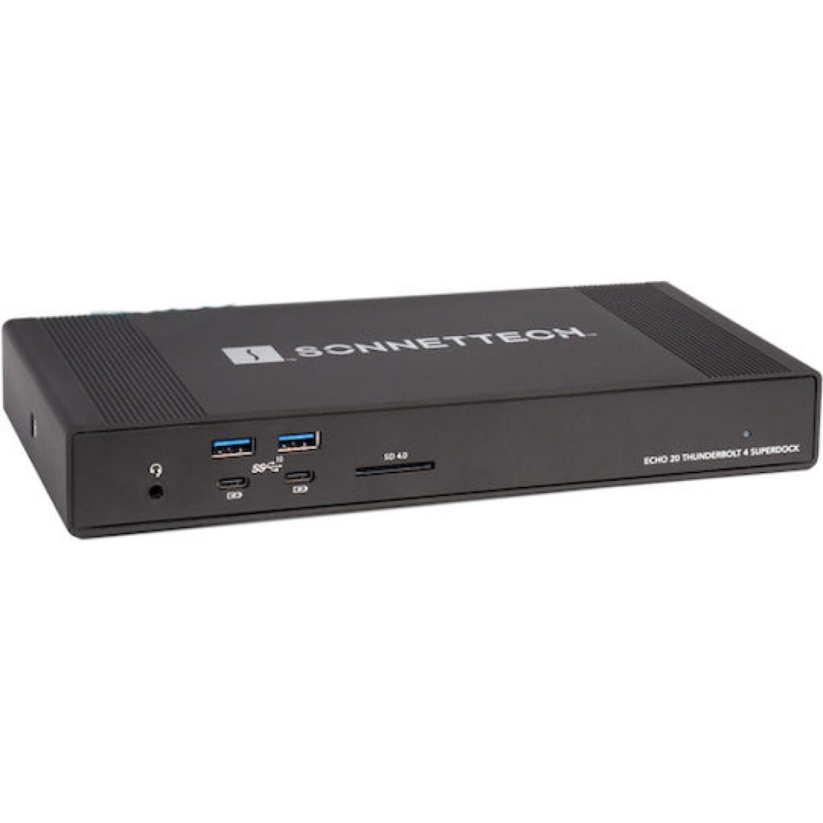 Sonnet Echo 20 Thunderbolt 3 / Thunderbolt 4 / USB-A / USB-C Docking Station με HDMI 4K PD Ethernet και σύνδεση 2 Οθονών Μαύρο
