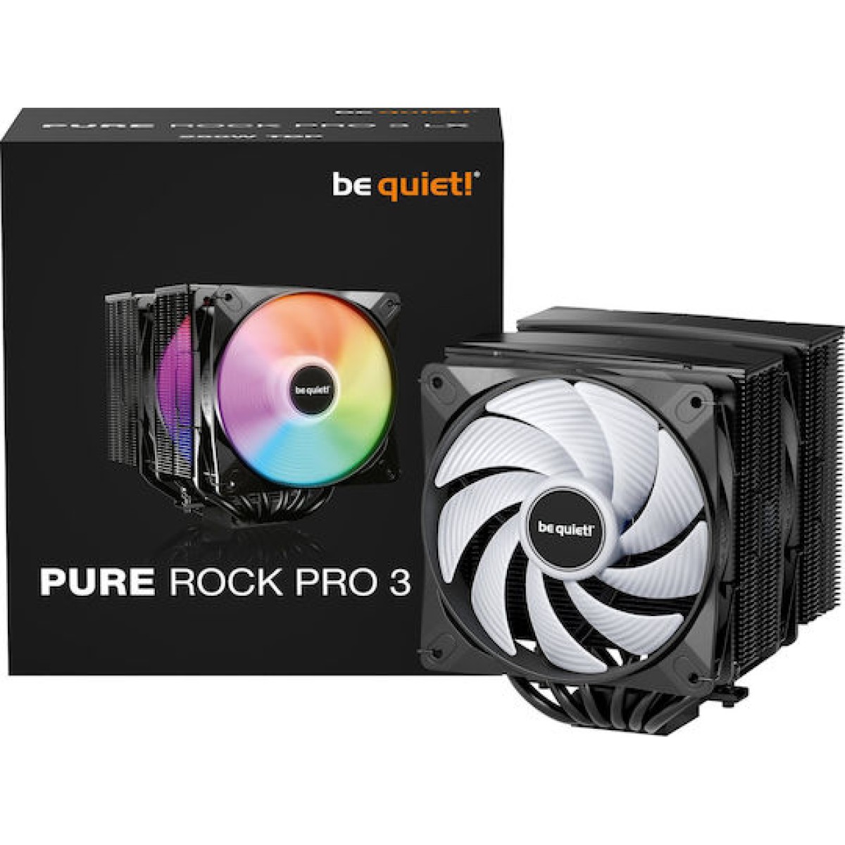 Be Quiet Pure Rock Pro 3 LX Ψύκτρα Επεξεργαστή για Socket AM4/AM5/1200/115x/1700 με ARGB Φωτισμό