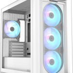 Asus A23 Plus Gaming Midi Tower Κουτί Υπολογιστή με Πλαϊνό Παράθυρο και RGB Φωτισμό Λευκό