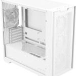 Asus A21 PLUS TG Gaming Midi Tower Κουτί Υπολογιστή με Πλαϊνό Παράθυρο και RGB Φωτισμό Λευκό