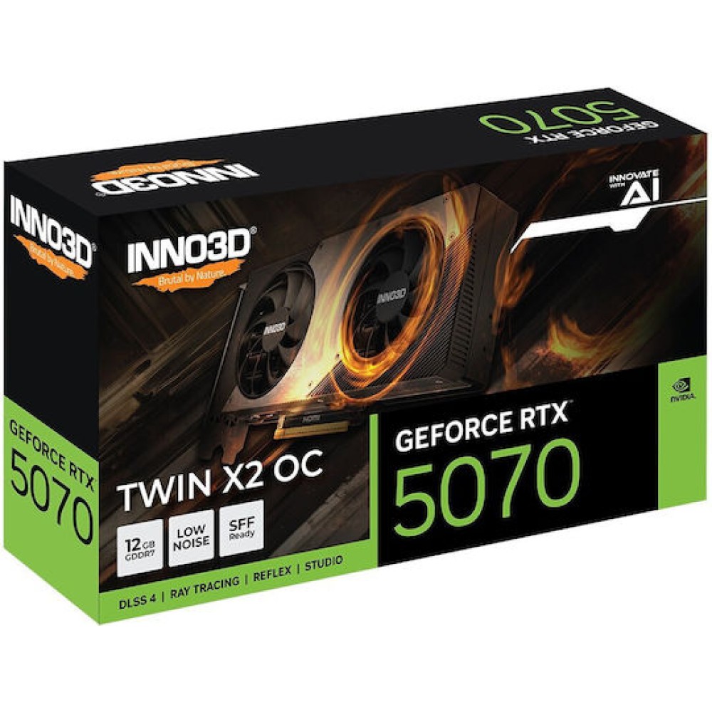 Inno 3D GeForce RTX 5070 12GB GDDR7 TWIN X2 OC Κάρτα Γραφικών