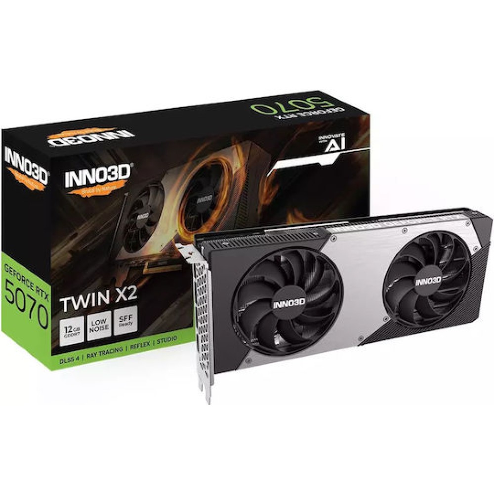 Inno 3D GeForce RTX 5070 12GB GDDR7 TWIN X2 OC Κάρτα Γραφικών