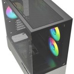 Sharkoon MK7 ARGB Gaming Mini Tower Κουτί Υπολογιστή με Πλαϊνό Παράθυρο Μαύρο