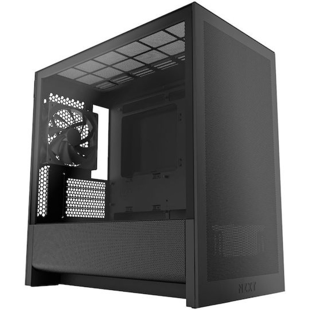NZXT H3 Flow Midi Tower Κουτί Υπολογιστή με Πλαϊνό Παράθυρο Μαύρο
