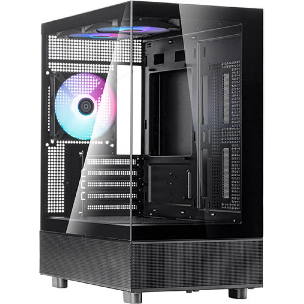 Silverstone Lucid 04 Micro Tower Κουτί Υπολογιστή με Πλαϊνό Παράθυρο Μαύρο