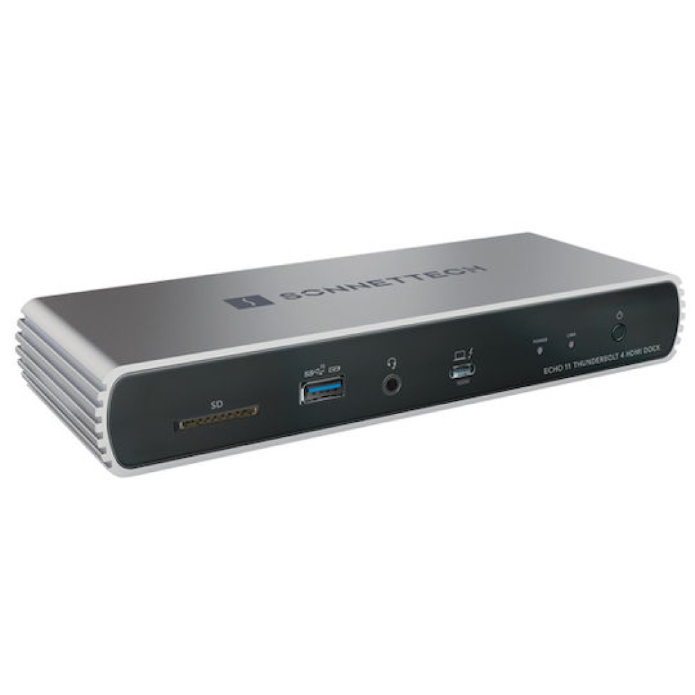Sonnet Echo 11 Dock / Thunderbolt 4 Docking Station με HDMI 4K PD Ethernet και σύνδεση 2 Οθονών Μαύρο