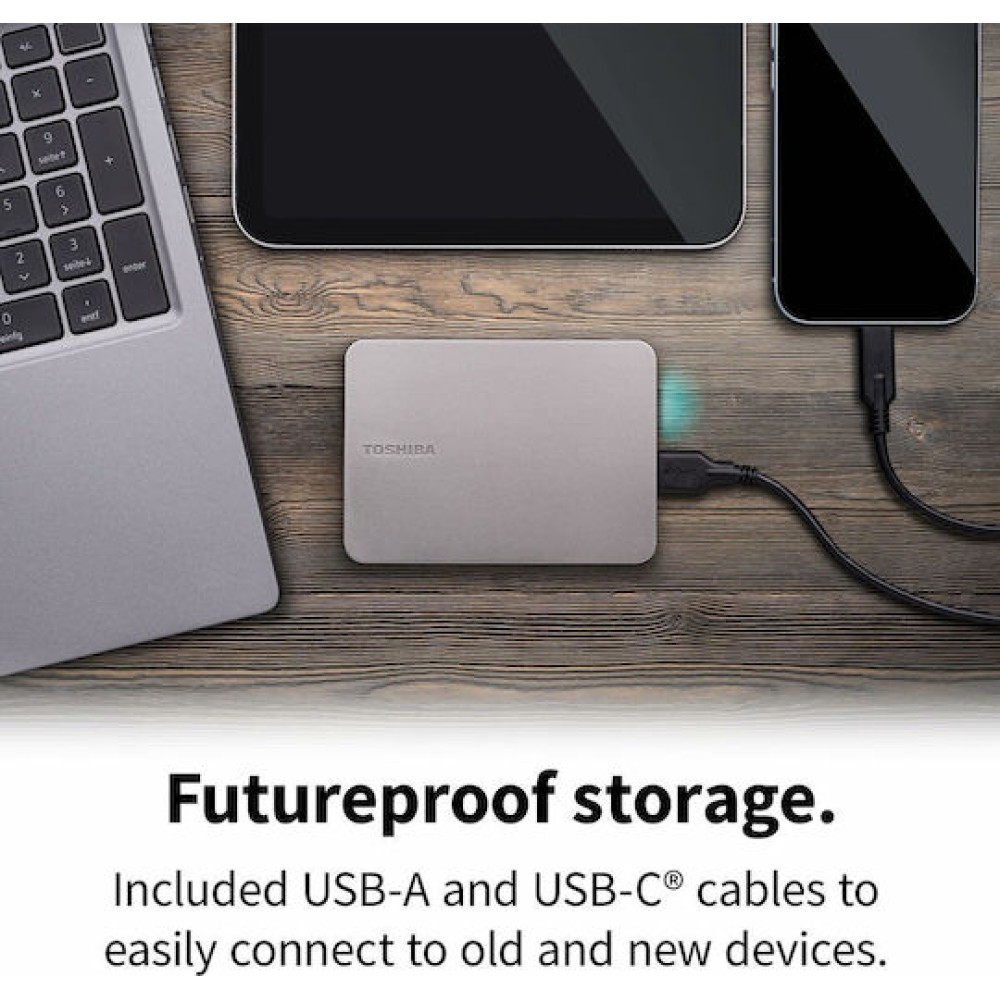 Toshiba Canvio Flex USB 3.2 Εξωτερικός HDD 1TB 2.5