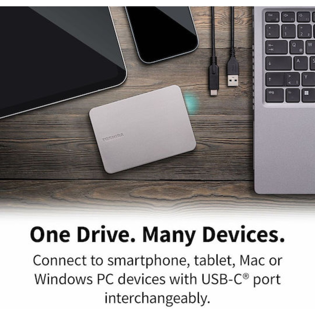 Toshiba Canvio Flex USB 3.2 Εξωτερικός HDD 1TB 2.5